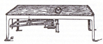 Dampfbetriebene Vibrationen massieren den Beckenbereich (um 1860)