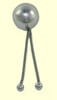Loveplug silber mit 10mm Abschlusskugeln